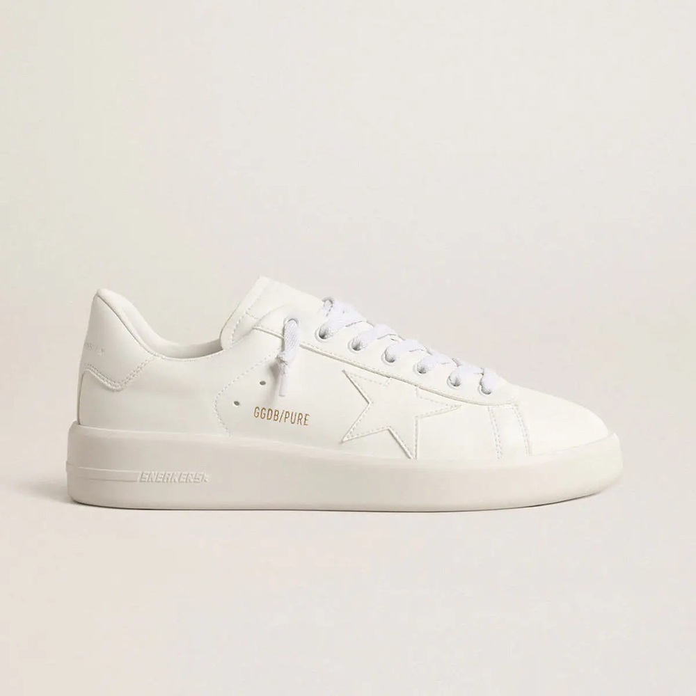 $610 Golden Goose bio-based Purestar white star and heel tab Sneaker sz 39/8/8.5 - Picture 2 of 10